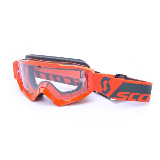 SCOTT Hustle Goggles w/Works Lens Orange/Clear, 240587-0036113 ONE OFF PRICE TO CLEAR, *Bankrupt stock, when there gone there gone !!!!