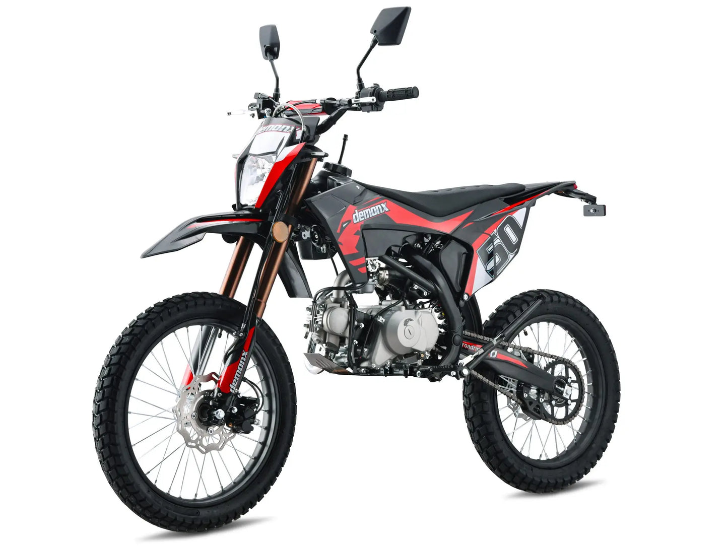 Demon X RoadRipper 50 Road Legal Motorbike | 50cc | Electric Start | 19/17 Wheels