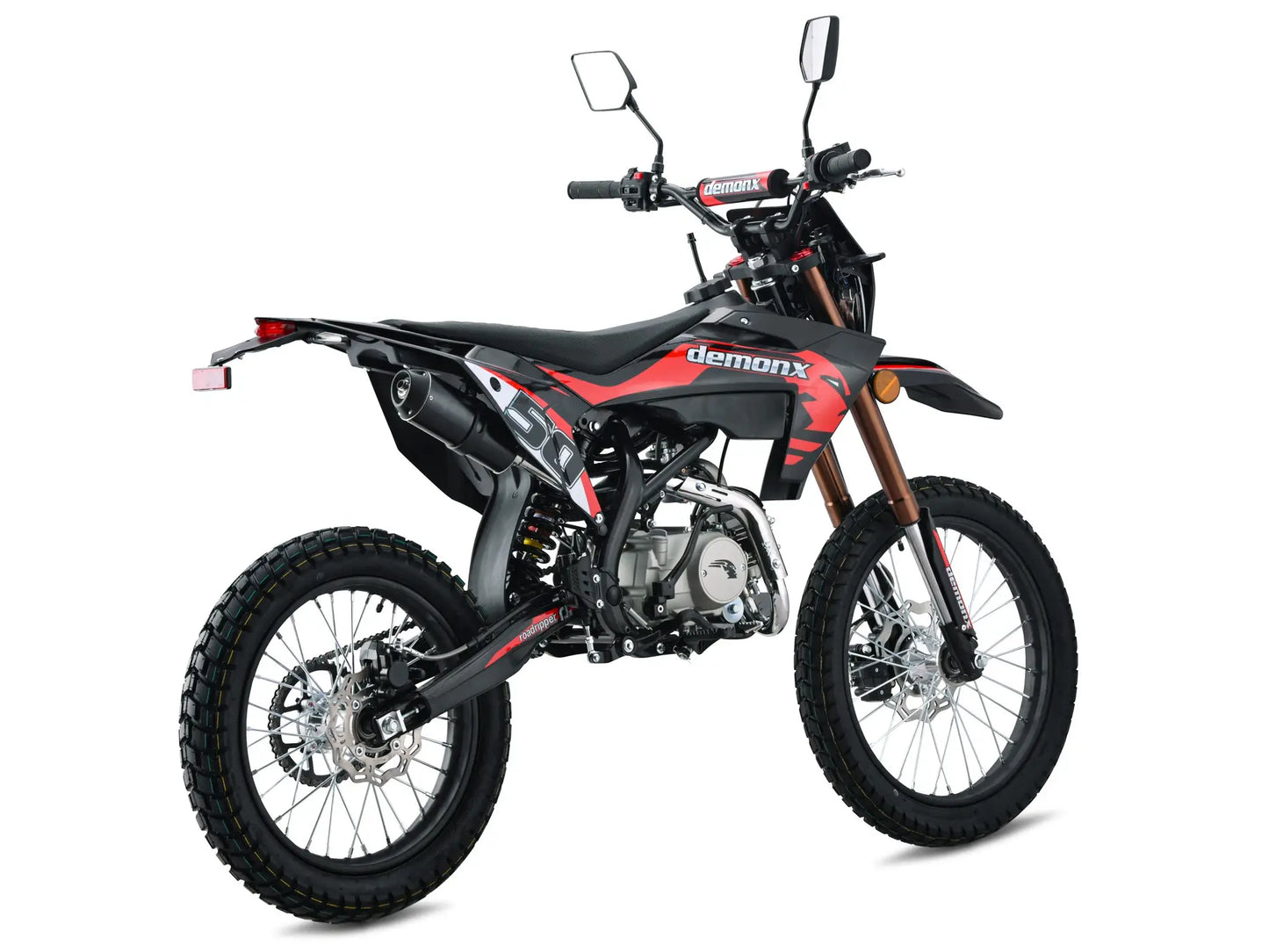 Demon X RoadRipper 50 Road Legal Motorbike | 50cc | Electric Start | 19/17 Wheels