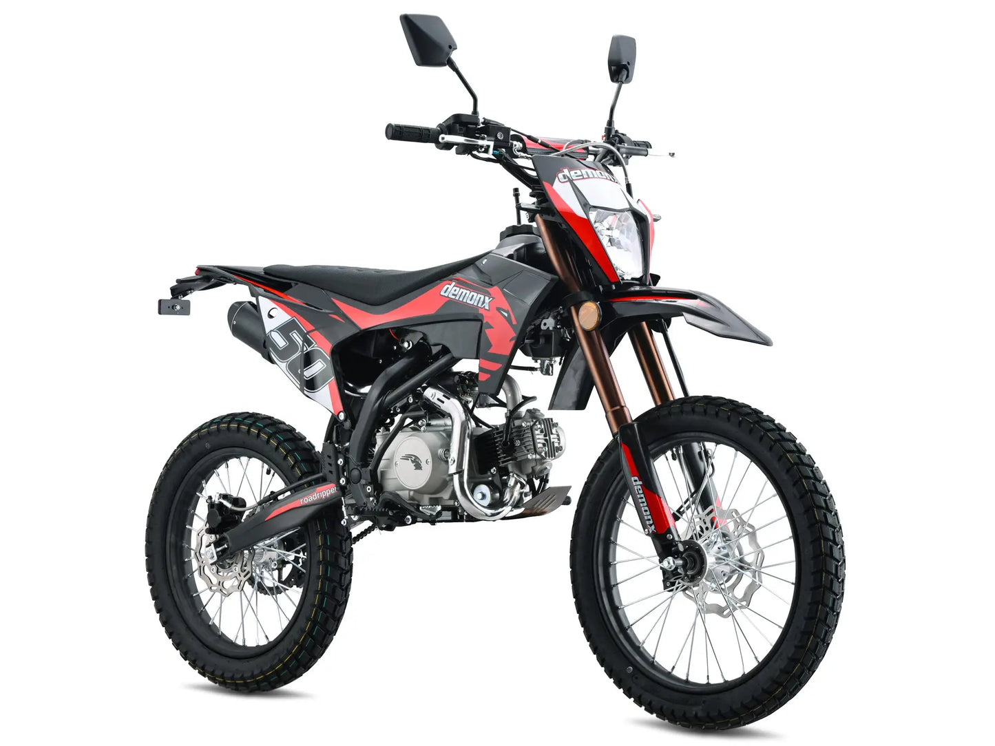 Demon X RoadRipper 50 Road Legal Motorbike | 50cc | Electric Start | 19/17 Wheels