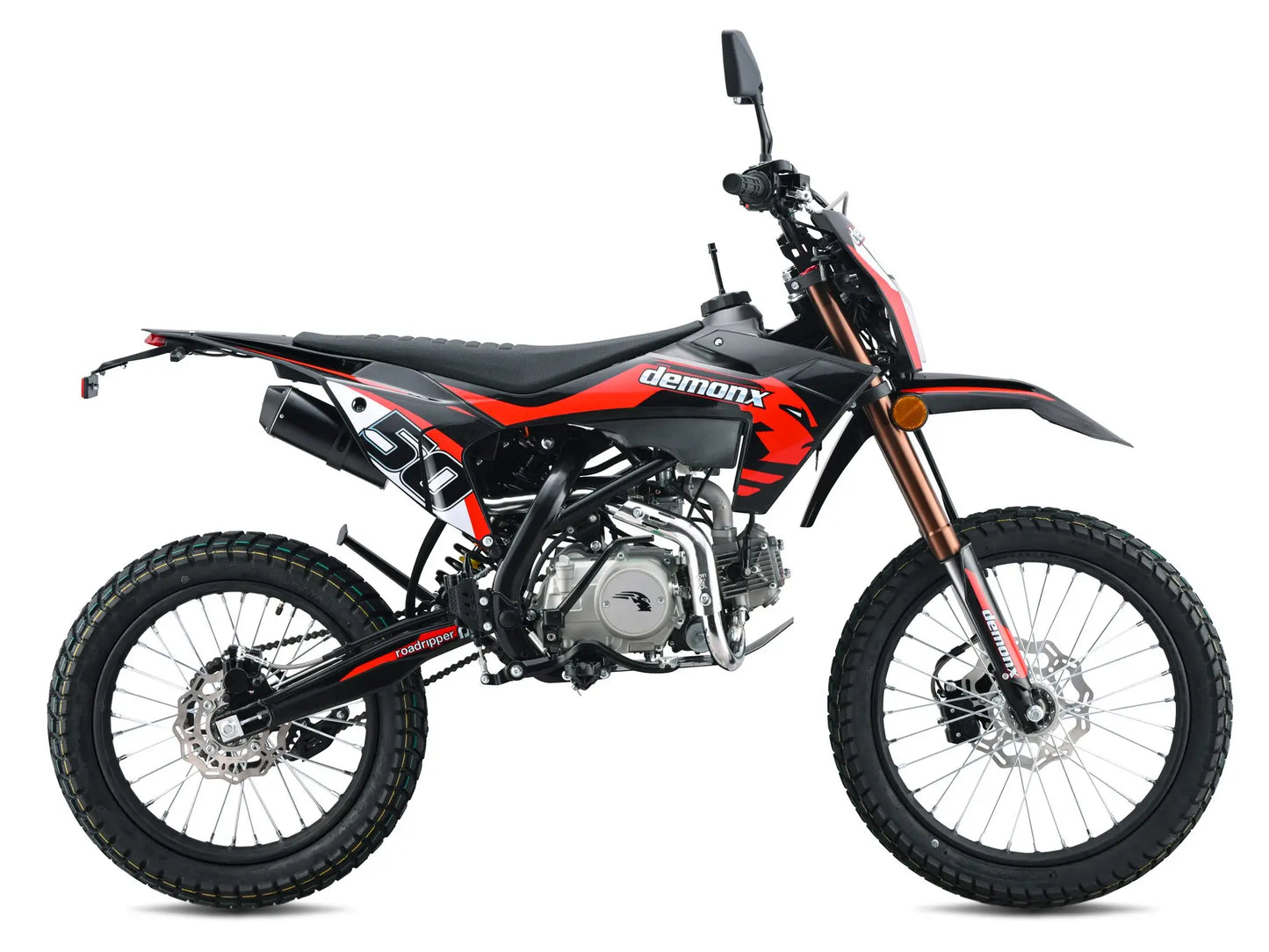 Demon X RoadRipper 50 Road Legal Motorbike | 50cc | Electric Start | 19/17 Wheels