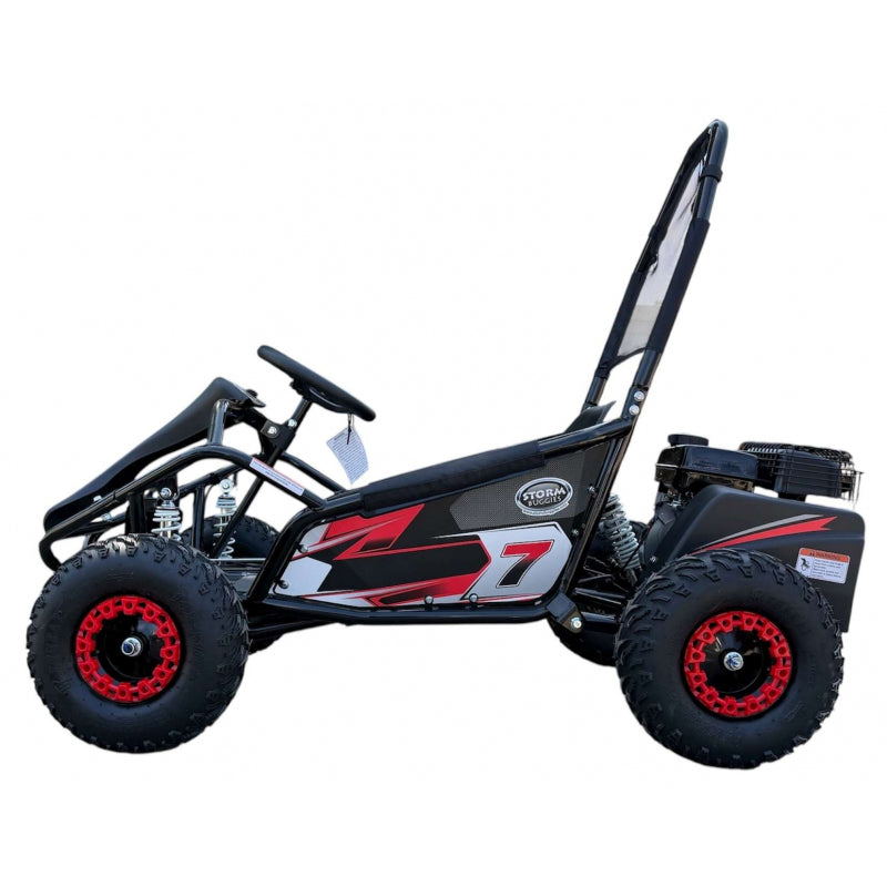 100cc Mud Monster Kids Petrol Go Kart Red