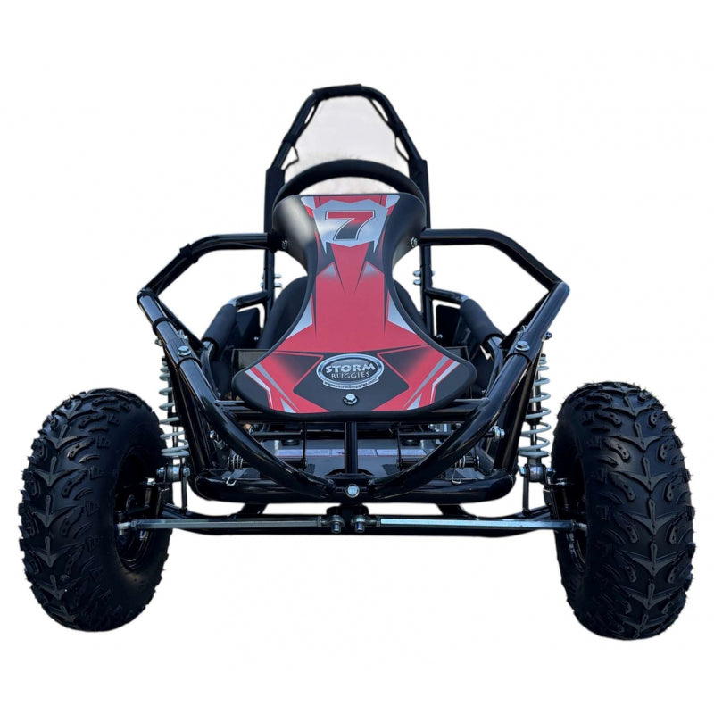 100cc Mud Monster Kids Petrol Go Kart Red