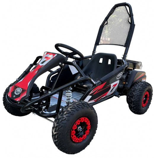 100cc Mud Monster Kids Petrol Go Kart Black