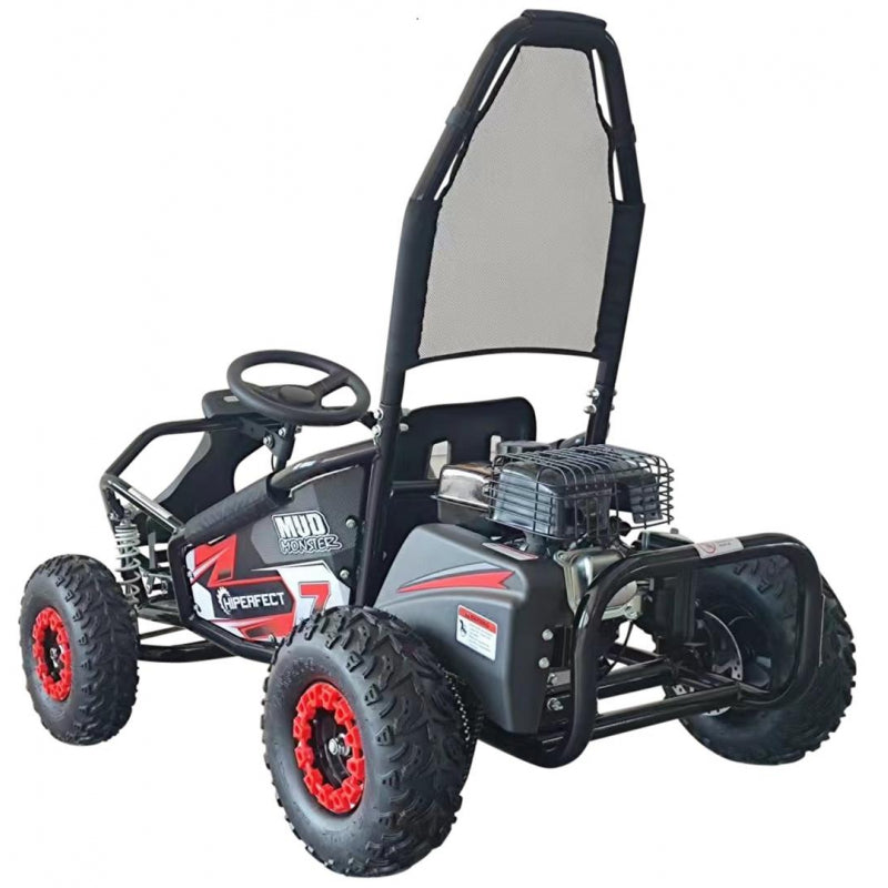 100cc Mud Monster Kids Petrol Go Kart Red