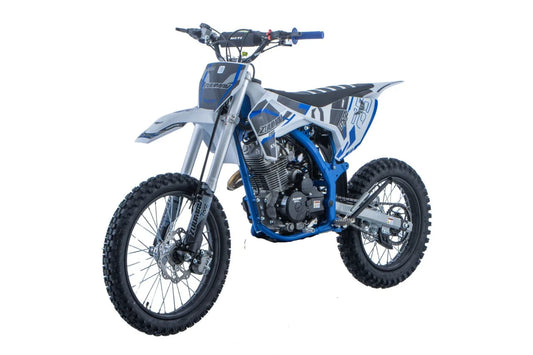 BRZ Racing Pro 250cc Manual Dirt Bike 19/16 Big Wheel Blue