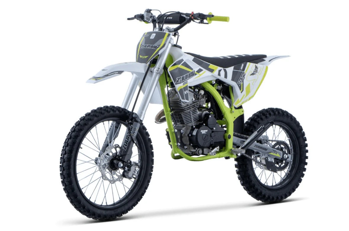BRZ Racing Pro 250cc Manual Dirt Bike 19/16 Big Wheel Blue
