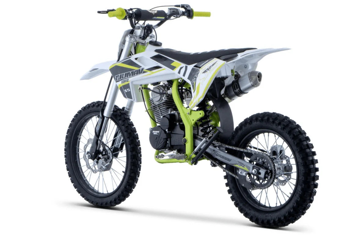 BRZ Racing Pro 250cc Manual Dirt Bike 19/16 Big Wheel Blue