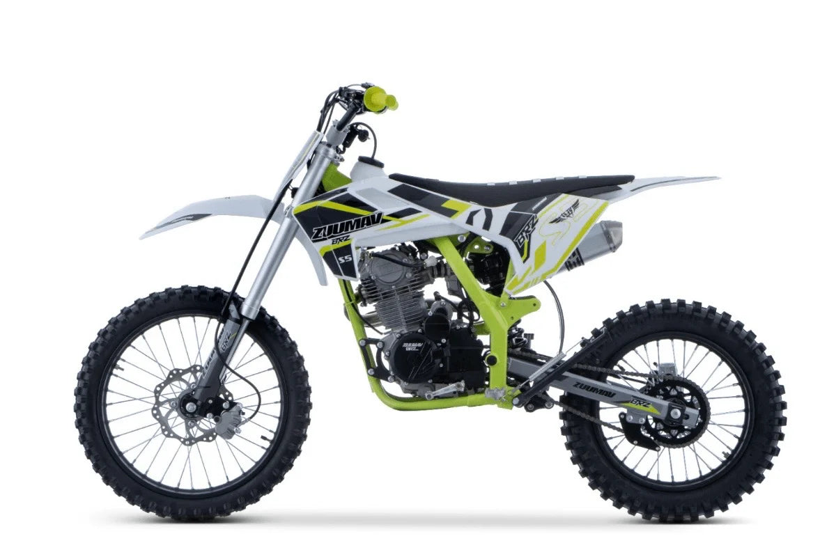BRZ Racing Pro 250cc Manual Dirt Bike 19/16 Big Wheel Blue