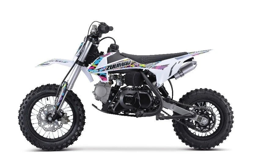 BRZ 70cc Kids Fully Automatic Dirt Bike White