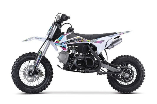 BRZ 70cc Kids Fully Automatic Dirt Bike White