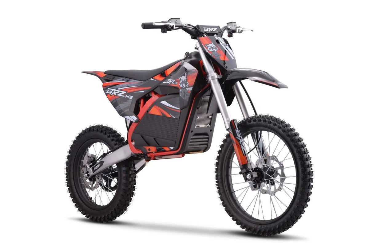 BRZ Neon Thunder Pro 72V 5000W Electric Dirt Bike RED