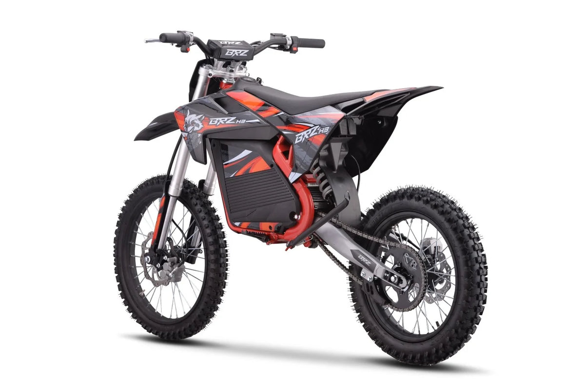 BRZ Neon Thunder Pro 72V 5000W Electric Dirt Bike RED