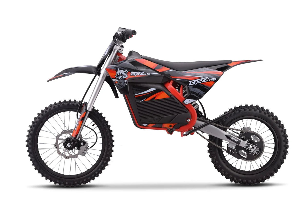 BRZ Neon Thunder Pro 72V 5000W Electric Dirt Bike RED