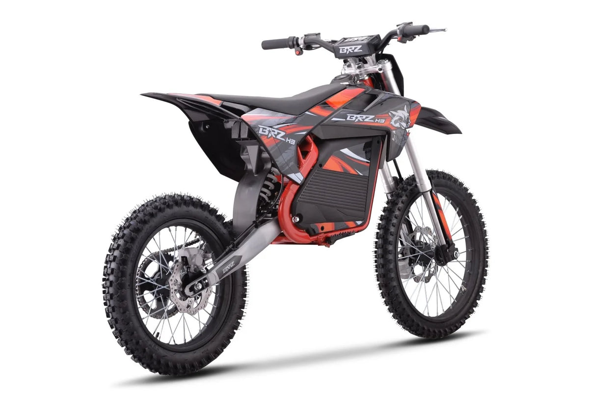 BRZ Neon Thunder Pro 72V 5000W Electric Dirt Bike RED
