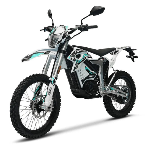 BRZ Racoon Pro 84V 60Ah 12kW Road Legal Electric Dirt Bike WHITE