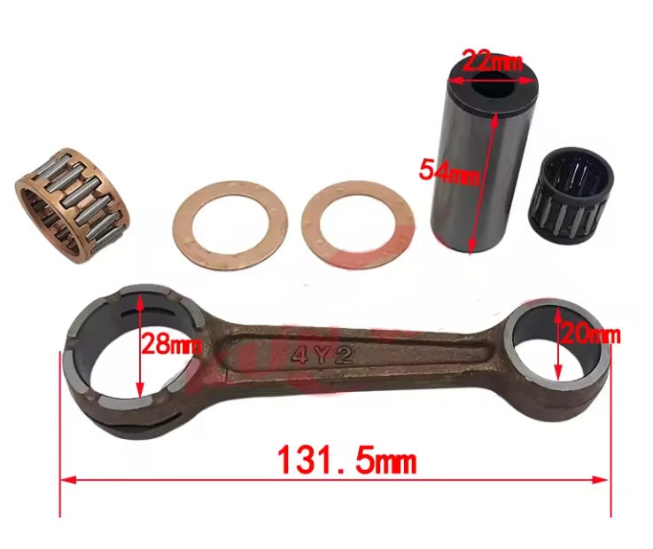 Dirt Racing Connecting Rod Kit Yamaha DT125 RS125 IVO-11651-00-00 2N4 4Y2-11650-00 3TT7 3TS9 4Y2-11650-00