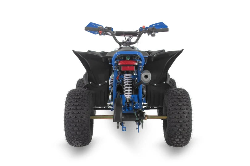 Elite 2025 Exhilarator Pro 110cc Petrol Junior Quad Bike blue