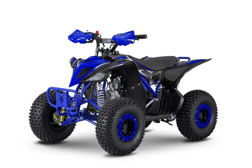 Elite 2025 Exhilarator Pro 110cc Petrol Junior Quad Bike blue