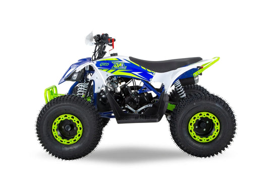 Exhilarator Pro Elite 150cc Junior Quad Bike blue