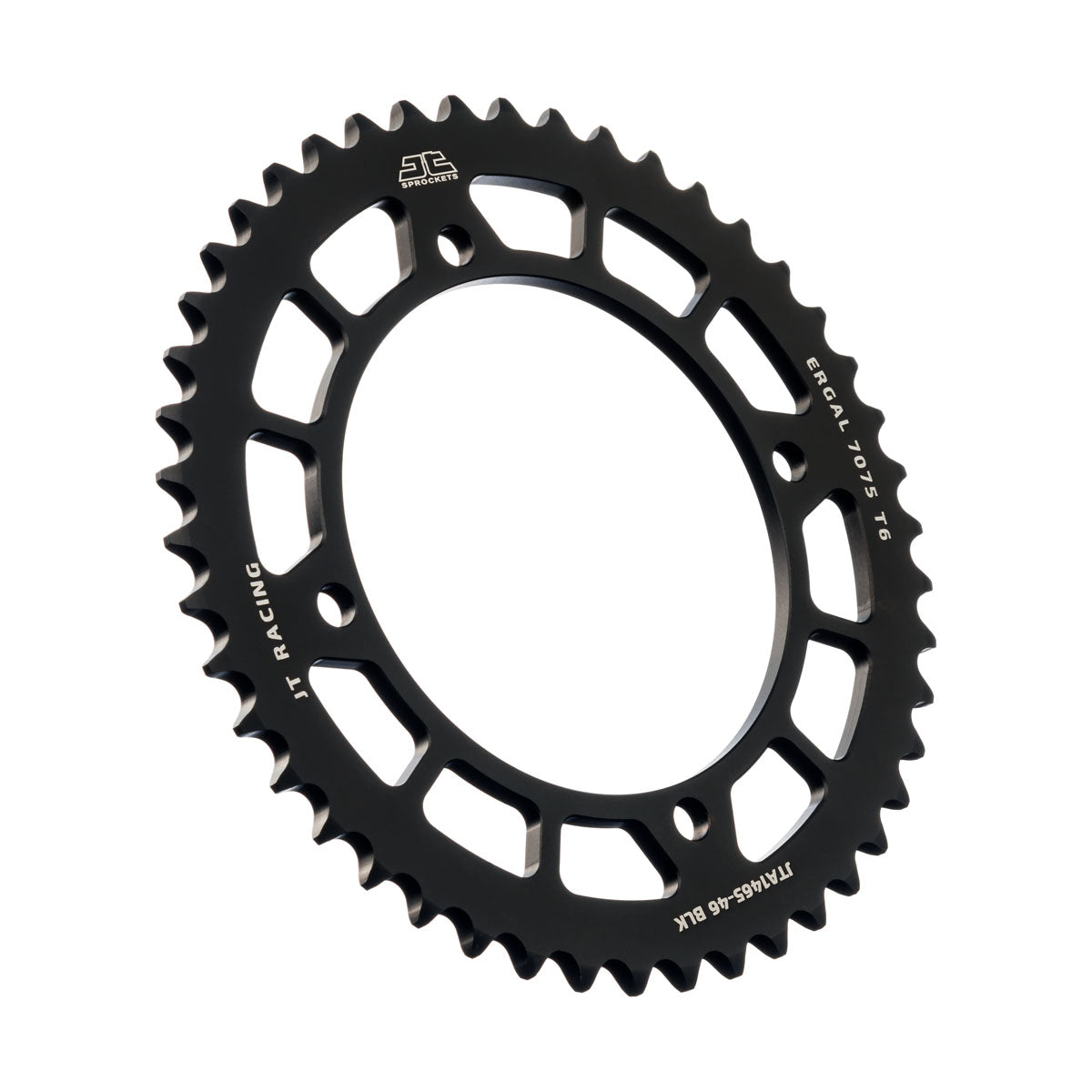 Rear Sprocket Alloy Black. 1465, JTA1465.46BLK 7075-T6 Aluminium