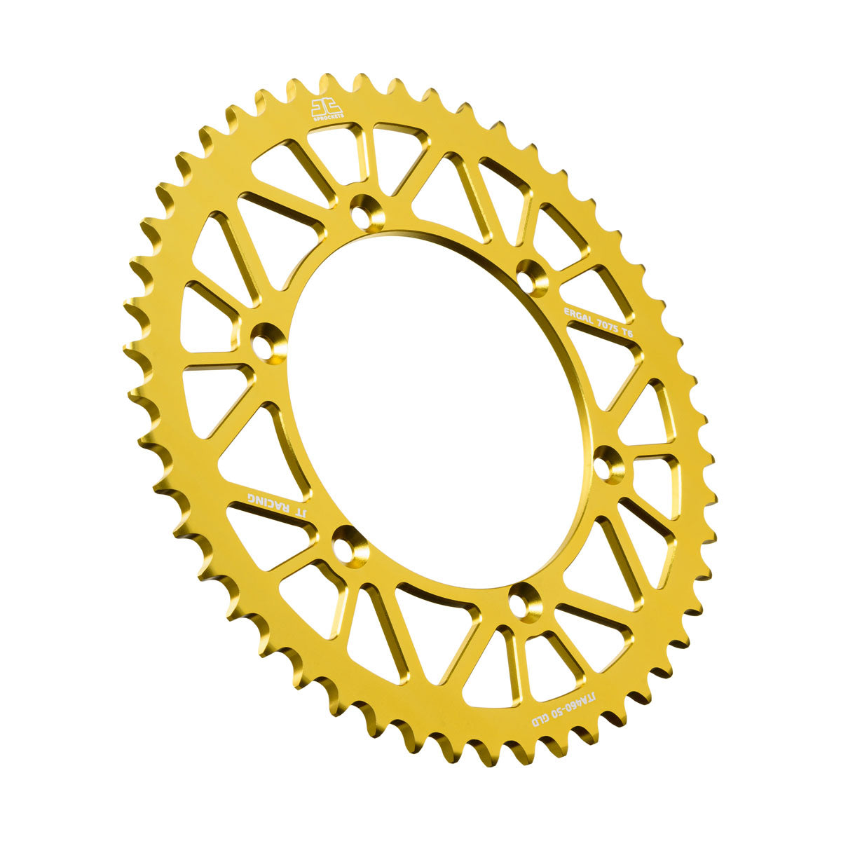 Rear Sprocket Alloy Gold 460, JTA460.50GLD 7075-T6 Aluminium