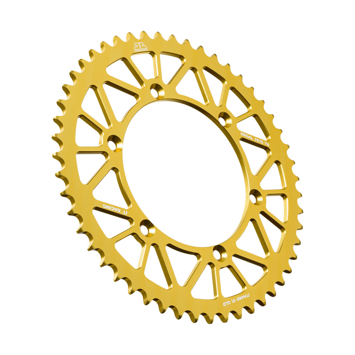 Rear Sprocket Alloy Gold 460, JTA460.51GLD 7075-T6 Aluminium
