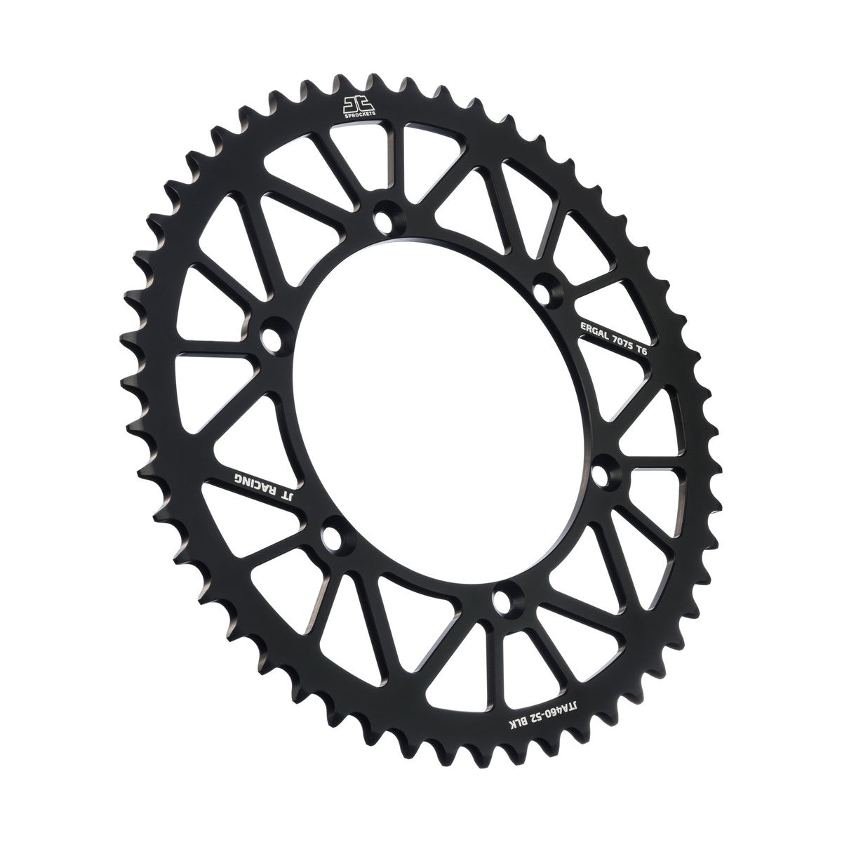 Rear Sprocket Alloy Black 460, JTA460.52BLK 7075-T6 Aluminium