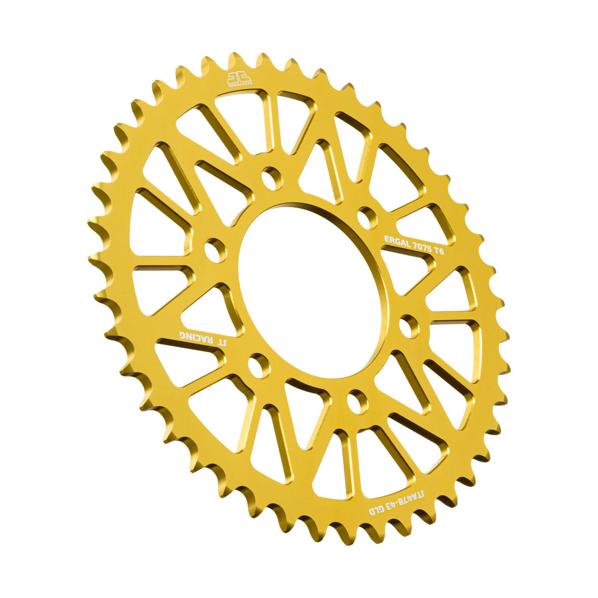 Rear Sprocket JTA478.43GLD Alloy, Chain 520 (7075-T6 Aluminium)