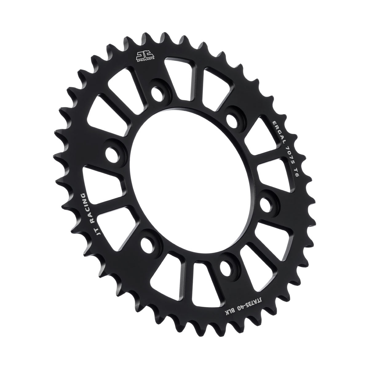 Rear Sprocket Alloy Black 735, JTA735.40BLK