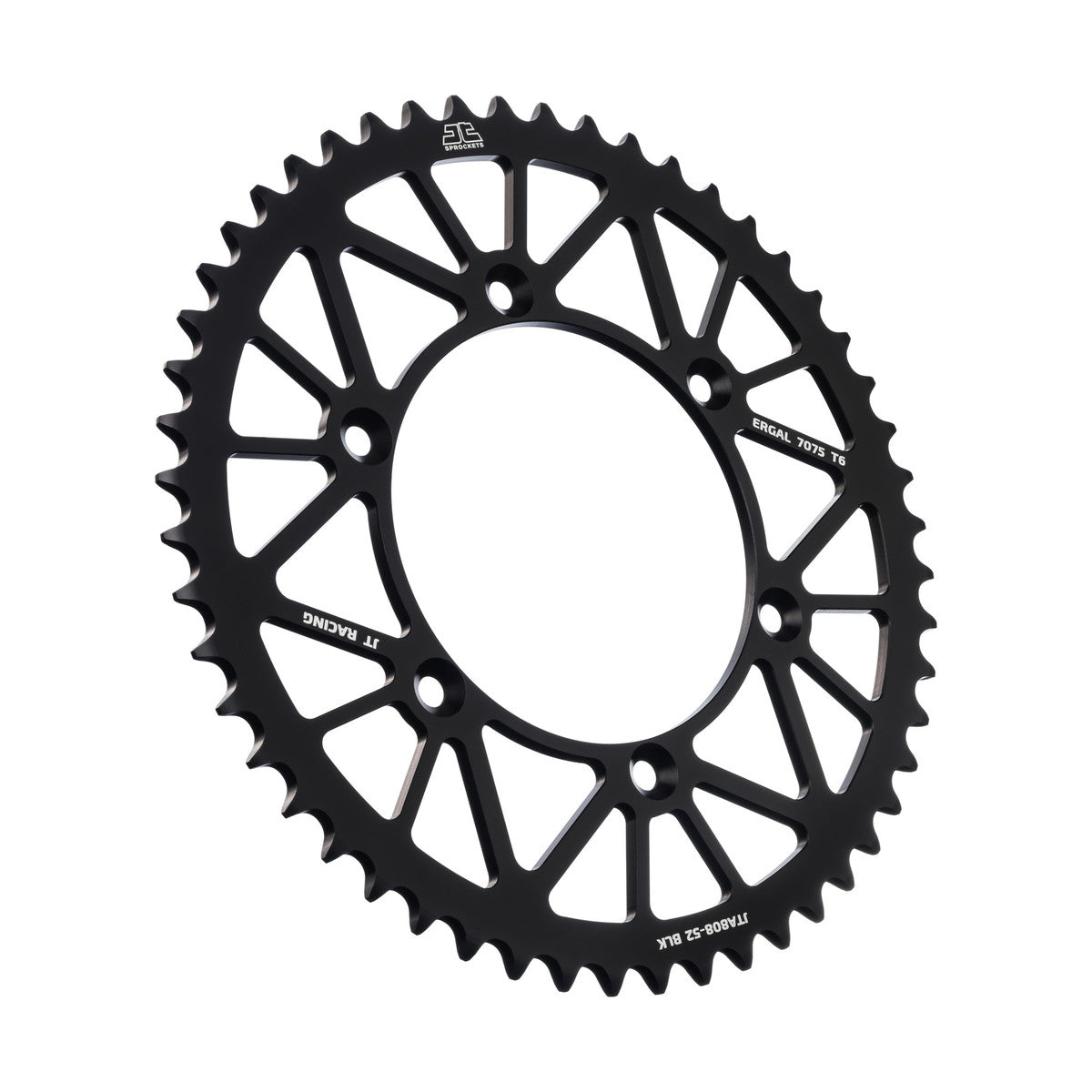 Rear Sprocket Alloy Black 808, JTA808.52BLK