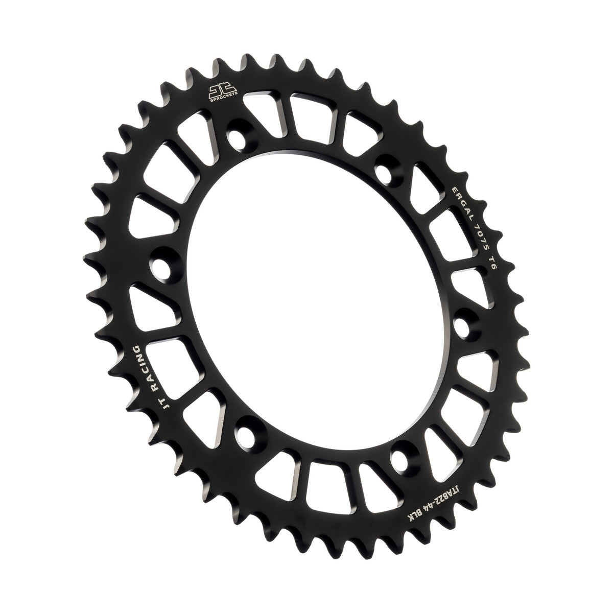 Rear Sprocket Alloy Black 822, JTA822.44BLK 7075-T6 Aluminium