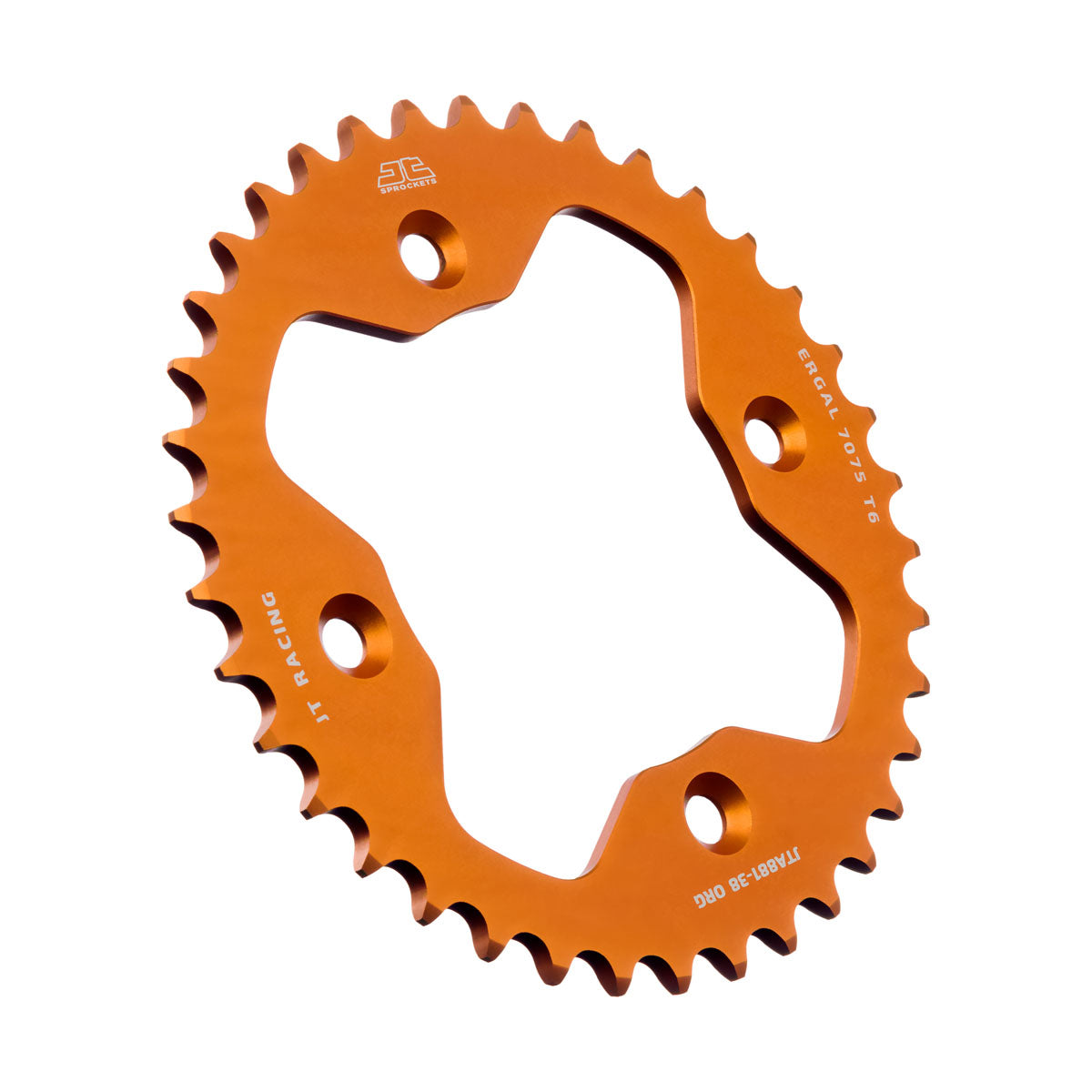 Rear Sprocket Alloy Orange ATV, JTA881.38ORG 7075-T6 Aluminium