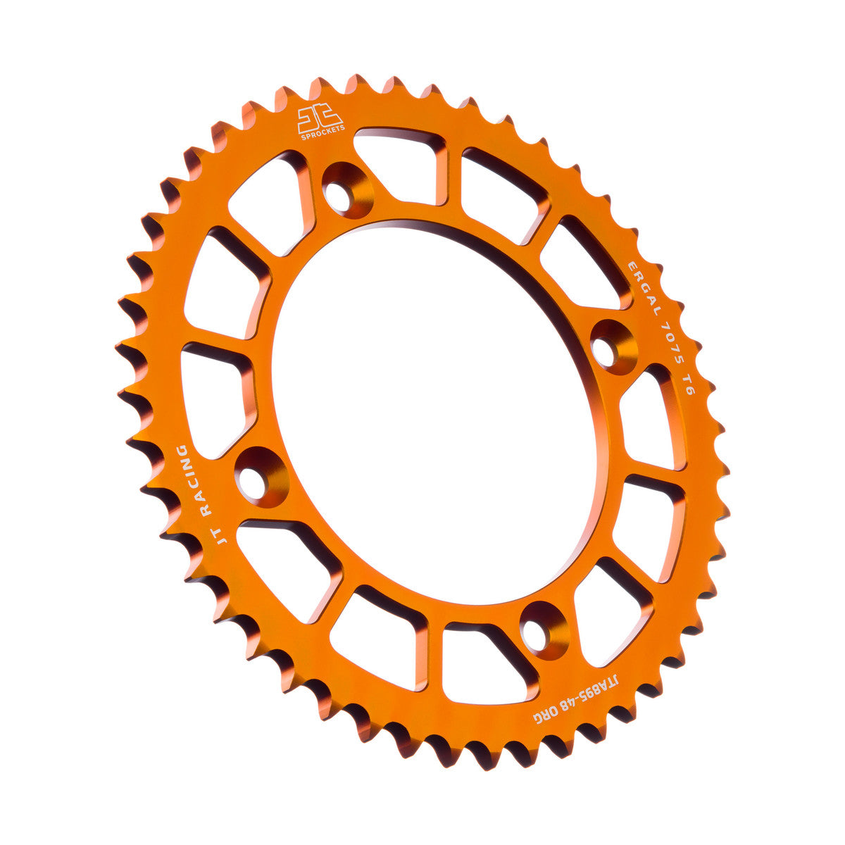 Rear Sprocket Alloy Orange 441, JTA895.48ORG 7075-T6 Aluminium
