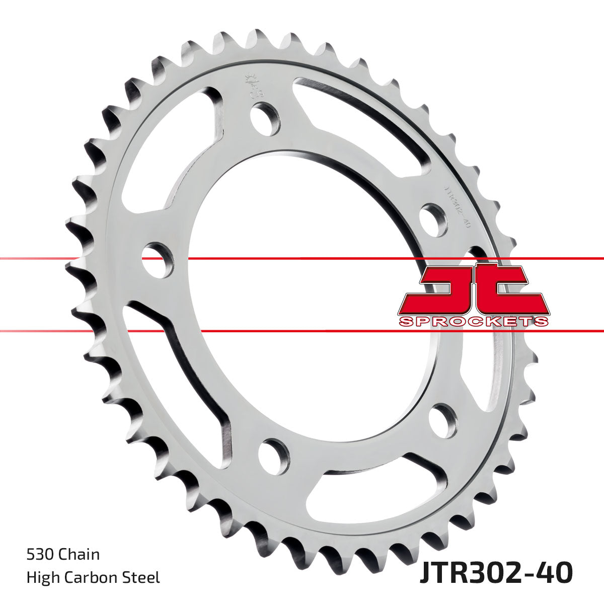 Rear Sprocket JTR302.40 Steel, Honda Road Jt