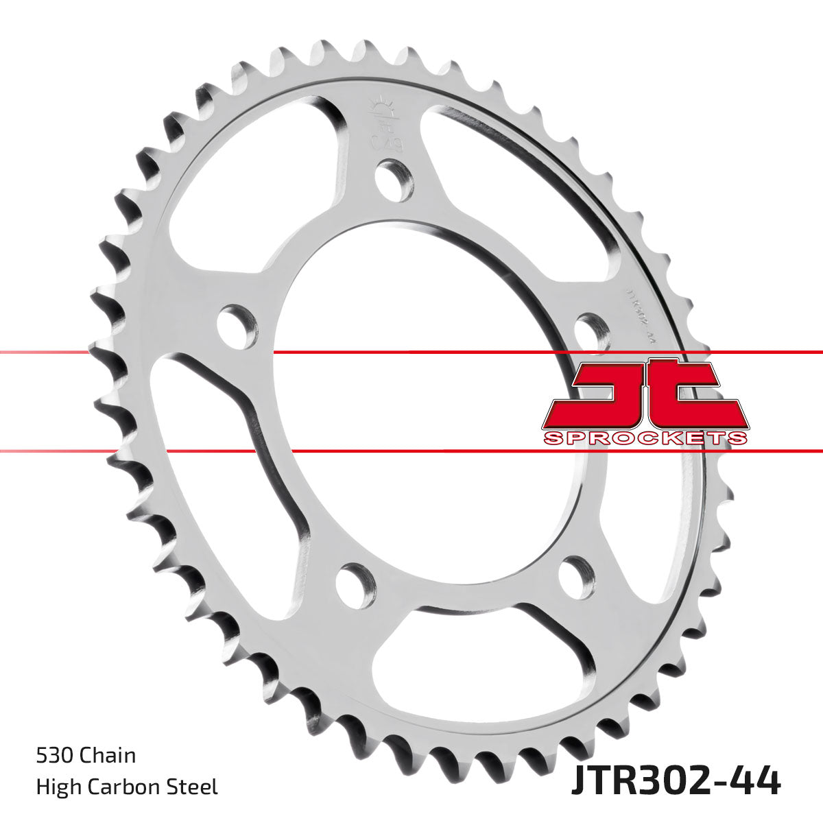 Rear Sprocket JTR302.44 Steel, Honda Road Jt