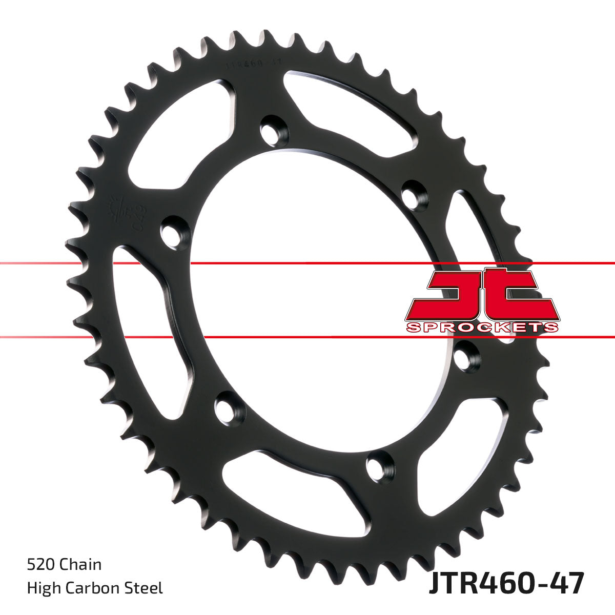 Rear Sprocket Steel Black JTR460 JTR460.47