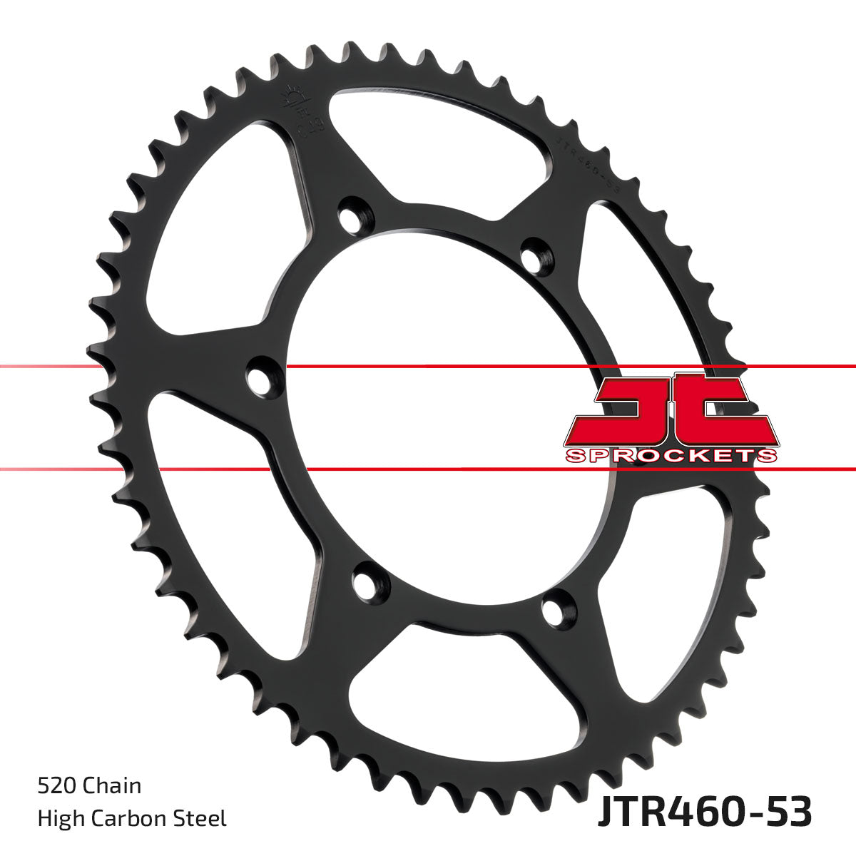 Rear Sprocket Steel Black JTR460 JTR460.53