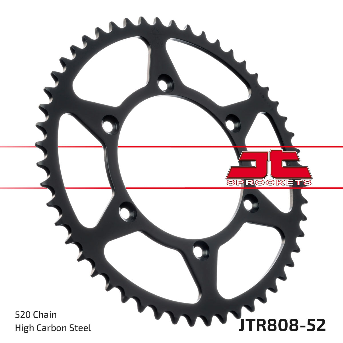 Rear Sprocket Steel JTR808.52 Black