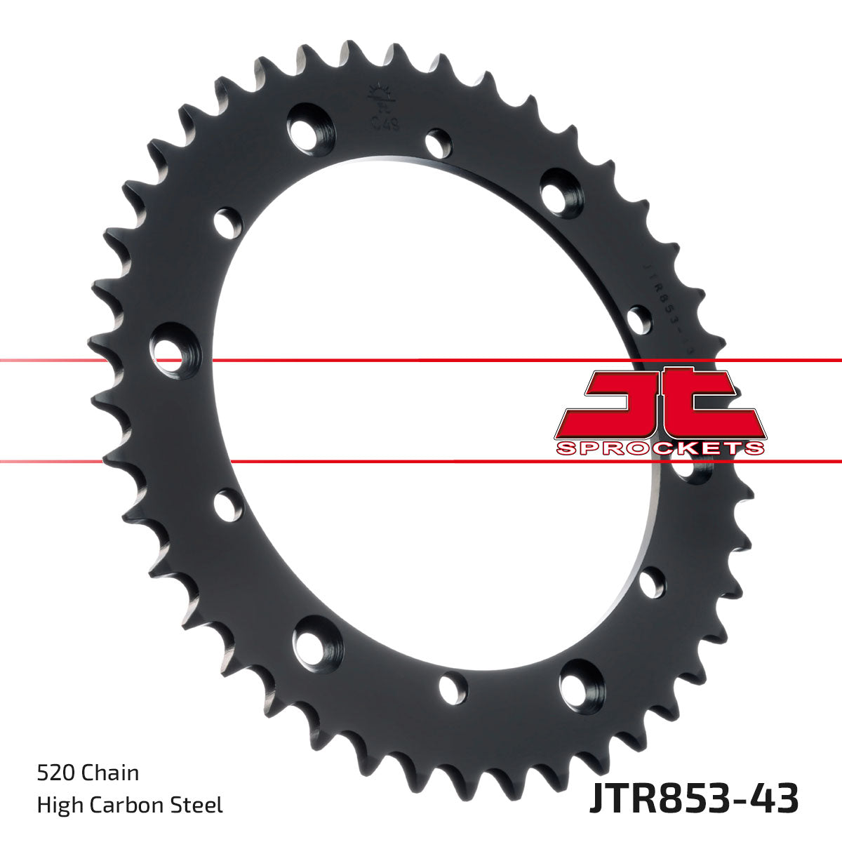 Rear Sprocket Steel JTR853.43 Black
