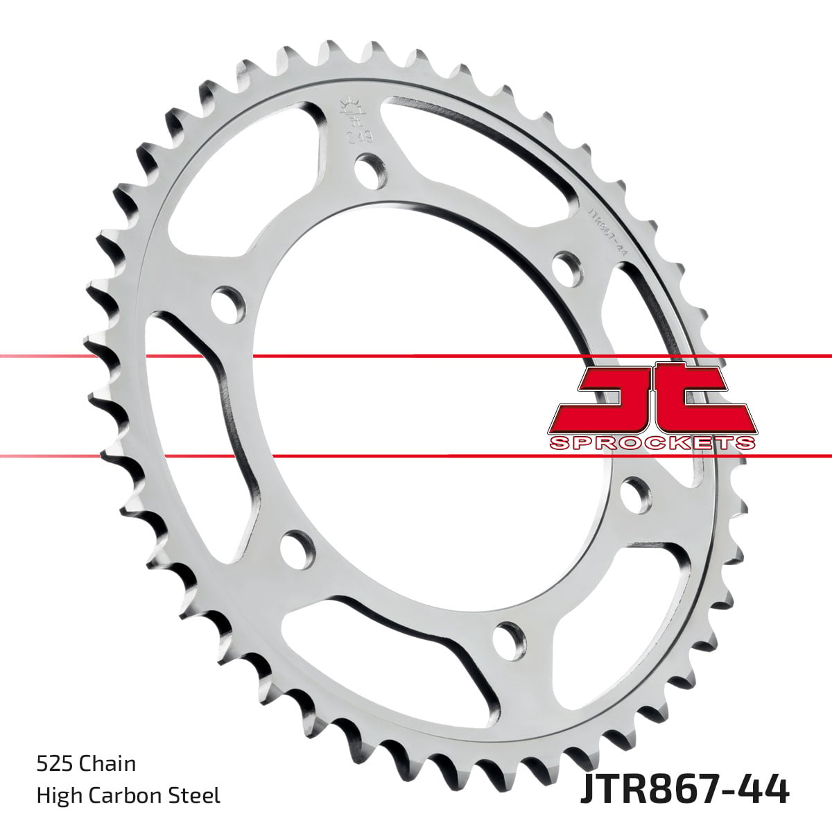 Rear Sprocket JTR867.44 Steel, Honda Road