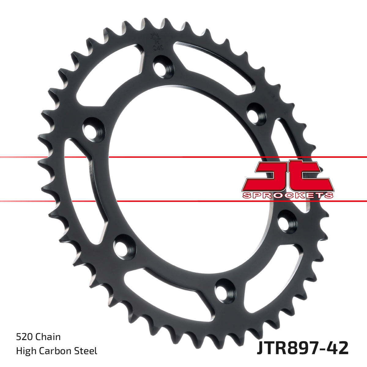 Rear Sprocket Steel JTR897 Jt JTR897.42, SR897-42