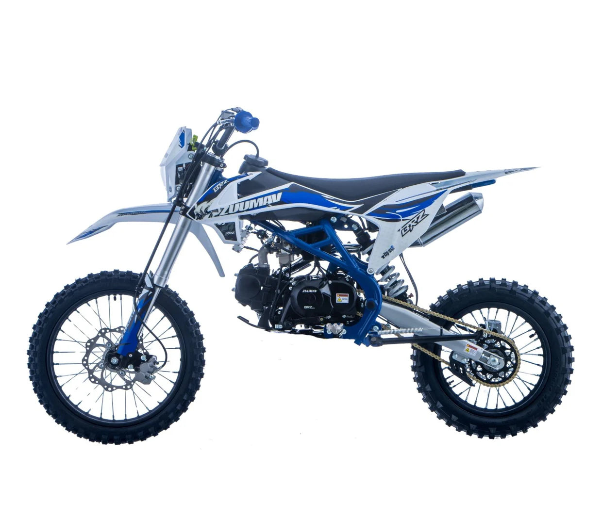 BRZ Racing Pro 125cc Manual Dirt Bike 17/14 Big Wheel Green