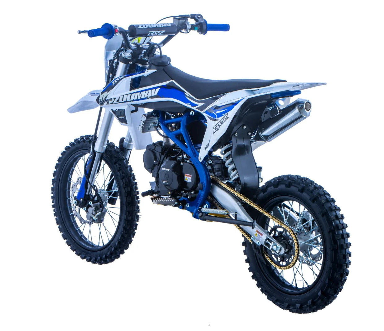 BRZ Racing Pro 125cc Manual Dirt Bike 17/14 Big Wheel Green