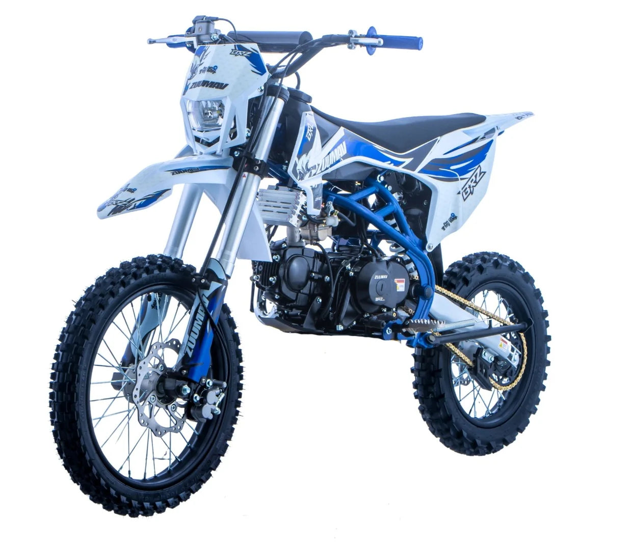 BRZ Racing Pro 125cc Manual Dirt Bike 17/14 Big Wheel Green
