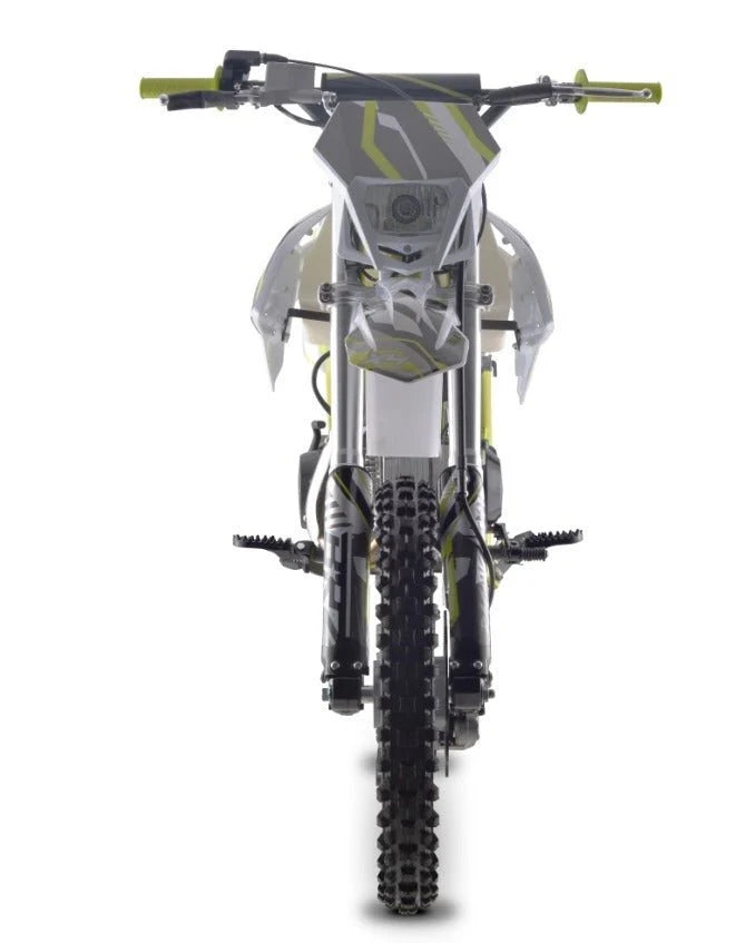 BRZ Racing Pro 140cc Manual Dirt Bike 17/14 Big Wheel Blue