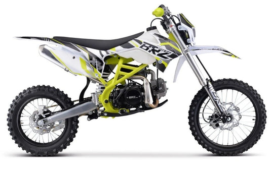 BRZ Racing Pro 140cc Manual Dirt Bike 17/14 Big Wheel Green