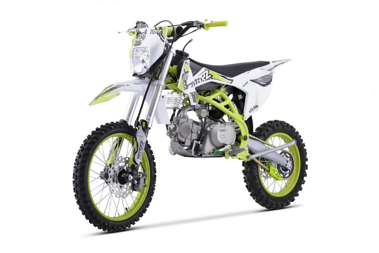 BRZ Racing Pro 160cc Manual Dirt Bike 17/14 Big Wheel Blue