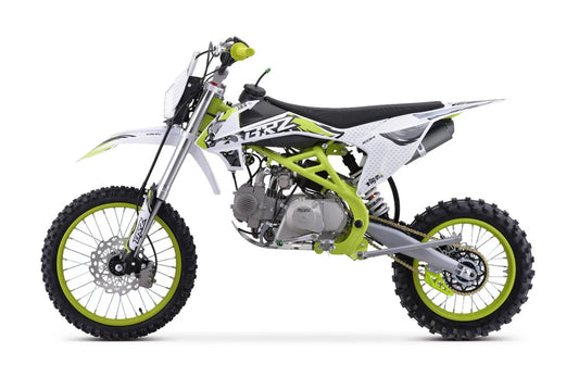 BRZ Racing Pro 160cc Manual Dirt Bike 17/14 Big Wheel Green