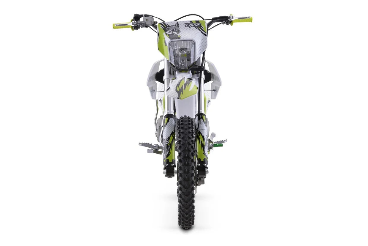 BRZ Racing Pro 160cc Manual Dirt Bike 17/14 Big Wheel Blue
